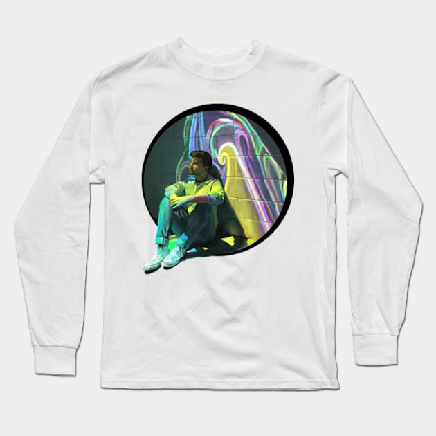 Neon Lights Long Sleeve T-Shirt by xzaclee16